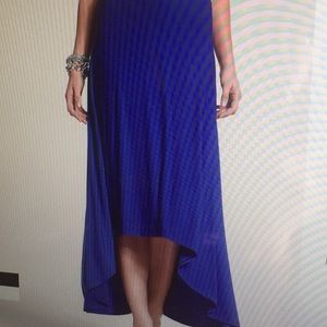 Chico’s Solid Joey Brazilian Blue Skirt